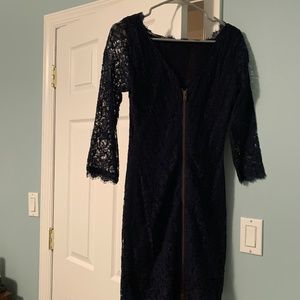 Diane von Furstenberg lace mini dress.